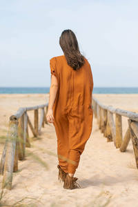 Abaya-Vestido largo musulmán de manga larga para mujer, caftán de Dubái elegante, a la moda, novedad, venta al por mayor - Product Image 4