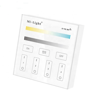 Milight B2 <span class=keywords><strong>4</strong></span>-zona CCT ajustar Panel Controlador remoto de temperatura de color brillo dimmer para la tira de luz <span class=keywords><strong>led</strong></span> y bombilla de la lámpara - Product Image 1
