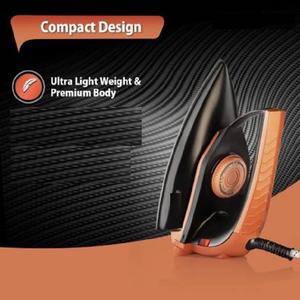 Reve Fer à repasser sec 1000 watts Qualité supérieure Semelle en céramique noire marron chocolat électrique Garantie 1 an Cordon de 1.5m - Product Image 2