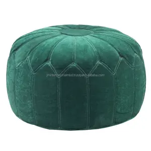 모로코 pouf 벨벳 오토만 의자 pouf