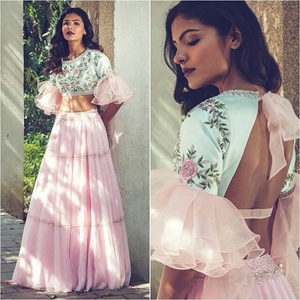 À la mode georgette broderie séquence travail lehenga choli avec dupatta mariage porter prix de gros ethnique vêtement apparelgarment - Product Image 2