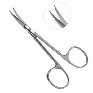 Iris Swedish Pattern Scissors 4.25'' (11cm), Straight or Curved Best Stainless Steel Scissors - Product Image 6