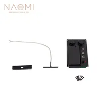 NAOMI – micro de violon, préampli muet, silencieux, égaliseur, pour Ukulele, mandoline, guitare, pièces de violon (noir)