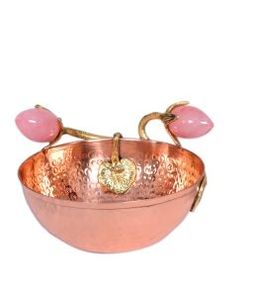 Soporte de fruta de diseño martillado de 2 niveles ecológico de cobre dorado de estilo único para cocina y Decoración de mesa herramientas para pasteles - Product Image 5