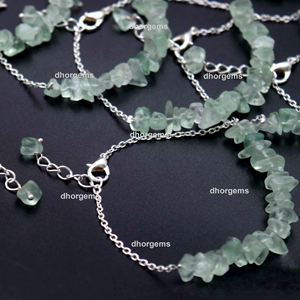 Bracelet de puces de tourmaline rose clair pour femmes perles sans trous avec puces de pierre naturelle pour la fabrication de bracelets en cristal de perles de perles - Product Image 1