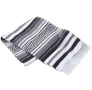 Couverture de yoga tissée à rayures mexicaines-Polyester/coton certifié ISO9001 ignifuge pour les espaces extérieurs-Fabriqué à la main qualifié - Product Image 5