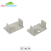 Perfil de yeso A6014 para tiras LED, perfil de aluminio empotrado para techos y paredes