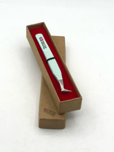 Professionnel nouvelle poudre de verre de mer Volume russe pince à épiler en acier inoxydable Logo personnalisé Instrument de beauté - Product Image 3