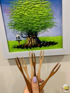 Horquillas de coco naturales ecológicas, productos de decoración para el hogar, coco, hecho en Vietnam - Product Image 3