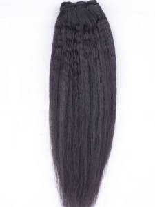 Perruques et extensions de cheveux Tyagi en cheveux humains Remy indiens véritables, cuticules alignées, texture Kinky Straight, double trame cousue à la machine, avec frontals 6x6 - Product Image 3