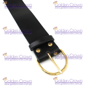 เข็มขัดหนังคุณภาพสูงลายมงกุฎทองพร้อมกบดีไซน์3D | เป็นมิตรกับสิ่งแวดล้อมและปรับแต่งได้ - Product Image 4