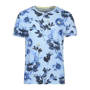 T-shirt pour homme de haute qualité à col rond, 100% coton, imprimé en sérigraphie, motif floral, manches courtes, tricoté, tissu 160g, écologique, personnalisé - Product Image 5