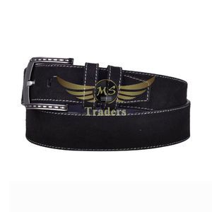 Ceinture Top en cuir véritable de vache pour hommes, boucle noire rouillée, rétro vintage pour hommes, boucle de cowboy, longue longueur, à la mode, collection - Product Image 5
