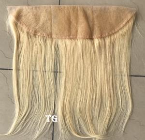 Extension de cheveux naturels Remy, Top indien, vierge, couleur blond 613, Lace Front Transparent, qualité supérieure - Product Image 3