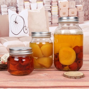 Bocaux en verre à large ouverture de 32 OZ avec couvercle à vis en acier inoxydable de 86 mm pour la fermentation des légumes et des fruits - Product Image 6