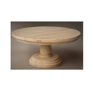 Soporte de madera maciza para pastel, estante de pierna alta para decoración de tartas, fiesta de boda, Hotel - Product Image 4