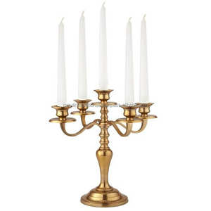 Candélabre élégant en aluminium à 5 bras, fait main, en forme de boule de cristal, nickelé noir, écologique et durable, RAZVI INTERNATIONAL - Product Image 6