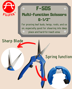 Tijeras de podar de jardinería profesionales de acero inoxidable de grado Industrial 420J2, logotipo láser, agarre antideslizante, tijeras de derivación de trinquete - Product Image 2