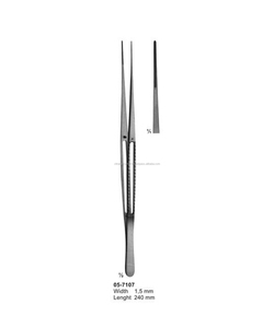 Pinzas Atraumáticas Ultraligeras de Acero, Manuales, Mordazas de 1.5 mm, 240 mm - Product Image 1