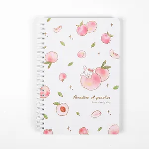 Cahier de notes à spirale A5, couverture imprimée personnalisée, rose, mignon, couverture rigide, Agenda, Agenda, carnet de notes pour Journal d'étudiant, Agenda, cadeau idéal