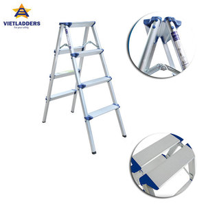 Best Quality <b>Foldable</b> Aluminum <b>Step</b> Ladder 6FT 6 <b>Steps</b> 150kg Capacity Modern Home Industrial Use Supermarket Warehouse Use - Product Image 4
