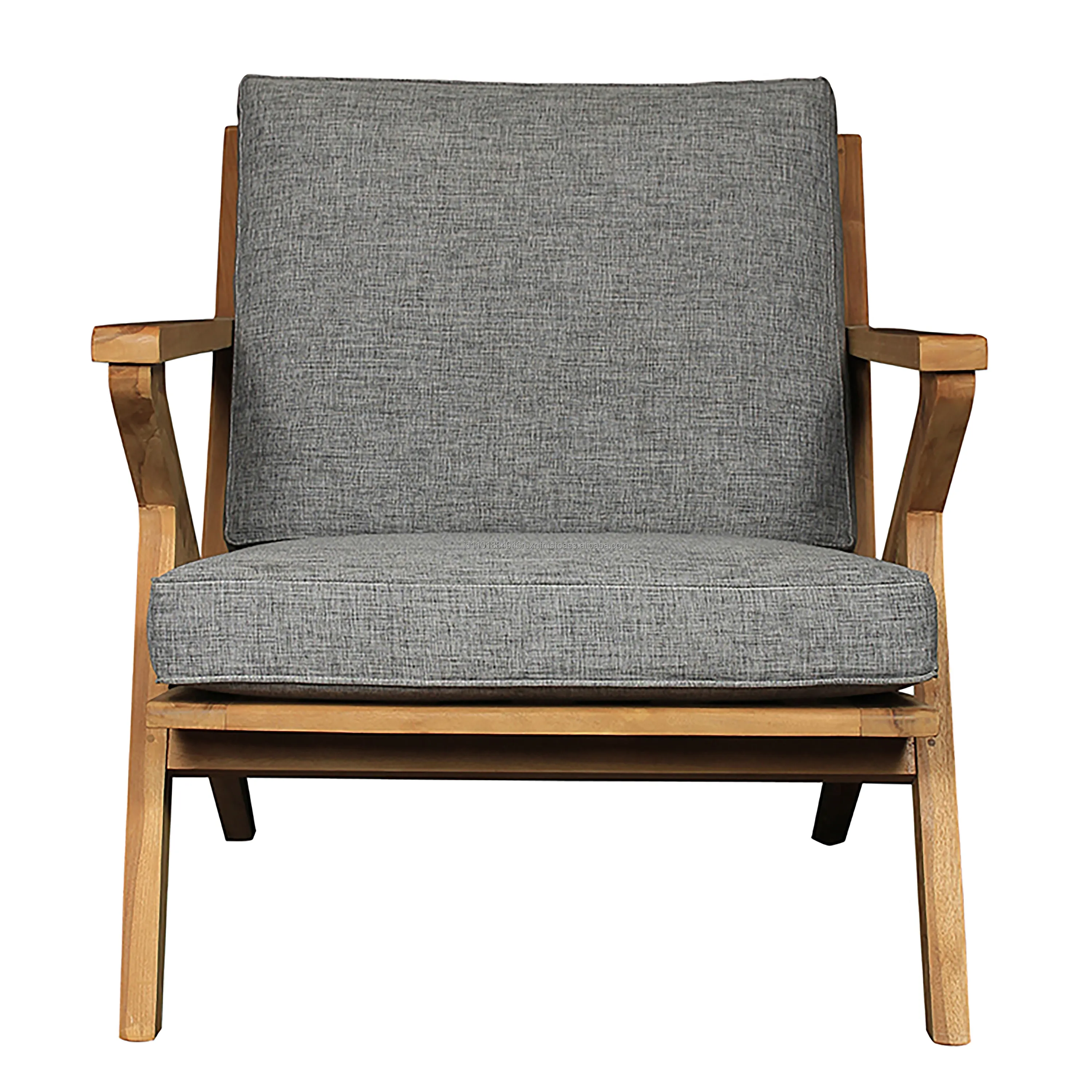 DAHLIA sofá 1 plazas KD nórdico escandinavo muebles de madera de teca, T-005 C