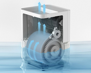 SmartMi Pure Evaporative Air <b>Humidifier</b> with 2 Sensors for Humidity and Temperature for Hotels and Households in EU - Product Image 4