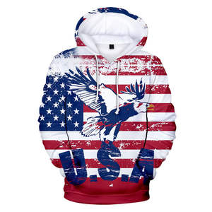 Sudadera con capucha y estampado 3D del Día de la independencia de los Estados Unidos, Unisex - Product Image 3