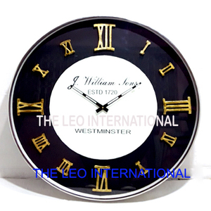 Horloge murale de forme ronde créative nouvelle génération à mouvement analogique à quartz avec chiffres romains, durable, pour la maison et le bureau - Product Image 4