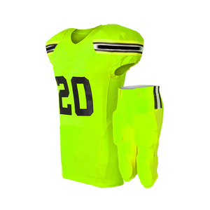 Uniforme de football américain de haute qualité avec logo personnalisé manches courtes respirant grande taille couleurs et tailles personnalisées pour l'entraînement - Product Image 5