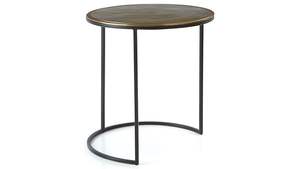 Juego moderno de lujo de 2 mesas de acento anidadas de Metal negro, mesa de centro para sala de estar, decoración de muebles para el hogar - Product Image 2