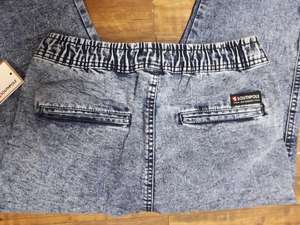 Prime Products for shopify eBay กางเกงขาสั้นผ้าฝ้ายเดนิมสำหรับผู้ชายกางเกงวิ่งทรงสกินนี่แบบลำลอง - Product Image 5