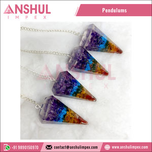 Péndulos de Orgón de Ágata Multicolor Natural Tallados para Sanación y Feng Shui, Venta al por Mayor a Precio de Mayoreo - Product Image 5