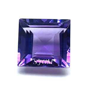 Haute qualité 3mm coupe carrée naturel brésil améthyste à facettes pierres précieuses en vrac prix d'usine de gros Quartz certifié IGI - Product Image 1