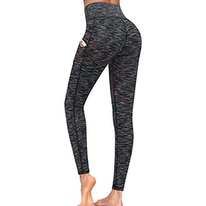Leggings de yoga grande taille pour femmes Aw Traders avec service OEM, antibactériens, respirants, taille haute, décontractés, en polyester/spandex - Product Image 6