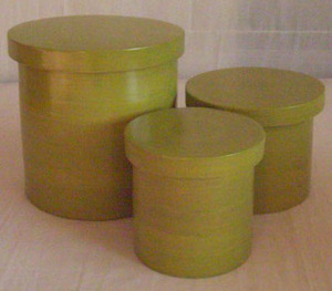 กล่องไม้ไผ่ทรงกลมทำมืองานฝีมือเป็นมิตรต่อสิ่งแวดล้อม - Product Image 1