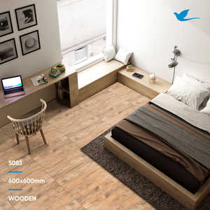 Nouvelle marque de qualité supérieure en gros Carrelage en porcelaine d'aspect brun Carrelage de sol en bois Carrelage de céramique Dalle de porcelaine 60x60 - Product Image 2