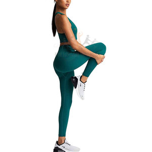 Leggings et soutien-gorge de Yoga pour femmes, tenue de Sport, ensemble de 2 pièces grande taille - Product Image 4