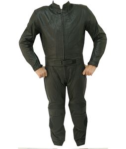 Combinaison de moto en cuir pour hommes, ensemble imprimé crâne, veste de course, pantalon, vêtements de sport - Product Image 2