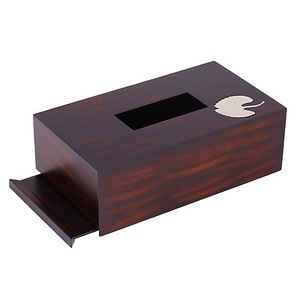 Vaisselle de style moderne Boîte à serviettes de décoration Boîte à mouchoirs rectangulaire de vente à chaud Mallette de rangement pour serviettes de table avec finition en incrustation d'os - Product Image 6