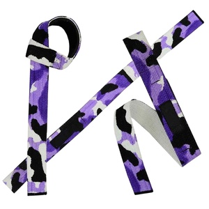 Custom logo premium anti slip Cotton Webbing Gym wrist wraps weight lifting strap For Strengthen Training Workout Exercise