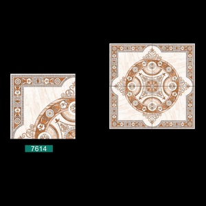 กระเบื้องปูพื้นเซรามิกพอร์ซเลนสีน้ําตาลโรงงาน 40x40ซม - Product Image 2