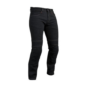 High Quality Straight High-Waist Stonewashed and Light Washed <b>Embroidered</b> <b>Jeans</b> for Boy Riders for Motorcycling - Product Image 2