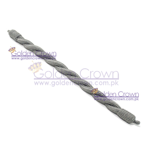 Cordón de gorra de uniforme ceremonial gris | Cordón de gorra al por mayor - Product Image 1