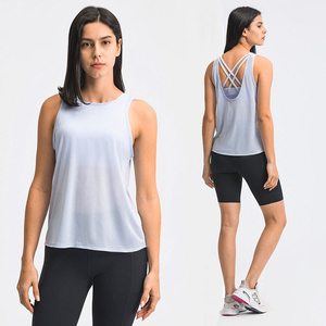 Competitive Price Tank Top Seamless Yoga Wear Gym <b>Singlets</b> Quick Dry Workout Tank Top <b>Women's</b> Wholesale - Product Image 3