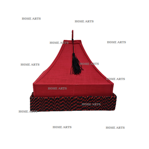 Plateau de service à dessert en bois et vêtements Plateau de service à chocolats de couleur rouge de qualité supérieure au prix le plus bas - Product Image 1