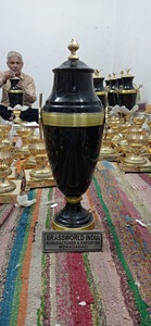 BRASSWORLD INDIA Urna Funeraria de Cremación Estilo Americano con Diseño de Hoja Extra Grande - Product Image 6