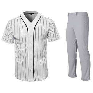 Vente en gros OEM maillots de baseball et de softball vêtements de sport respirants pour adultes bon marché vierge plaine/service d'approvisionnement de bande - Product Image 3
