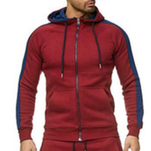 Wholesale Men Gym Fitness Wear <b>Zip</b> Up Hoodie And <b>Joggers</b> Outdoors Custom Mens Training Tracksuits - Product Image 5