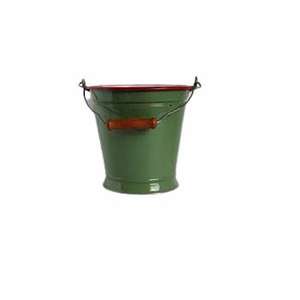 CLASSY ENAMEL ICE BUCKET GREAT ROUND BUCKET AMAZING CHRISTMAS METAL BUCKET - Product Image 4